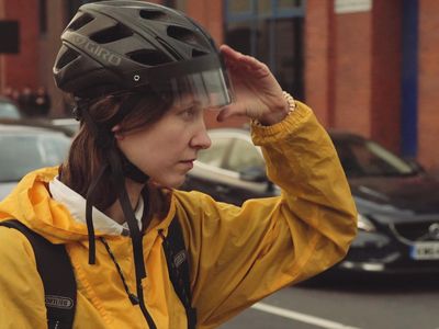 Cyclists won't have to look away from the road with head-up display.