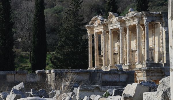 Library at Ephesus Turkey on a Viking tour thumbnail