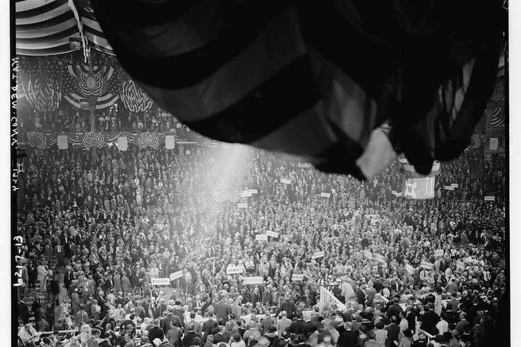View of the 1924 Democratic National Convention in Madison Square Garden