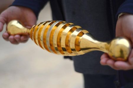 This mysterious object was discovered buried in a Jerusalem cemetery.