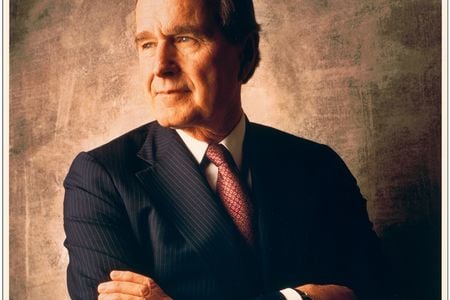 George H.W. Bush (1924-2018). Photograph by William Coupon.