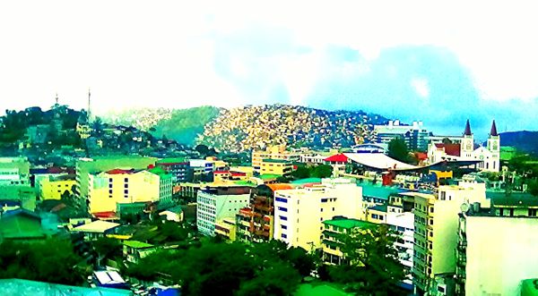 Aerial panoramic view shows Baguio City, (once the Pine Forest and) Summer Capital of Philippines, now a Vanishing Frontier thumbnail
