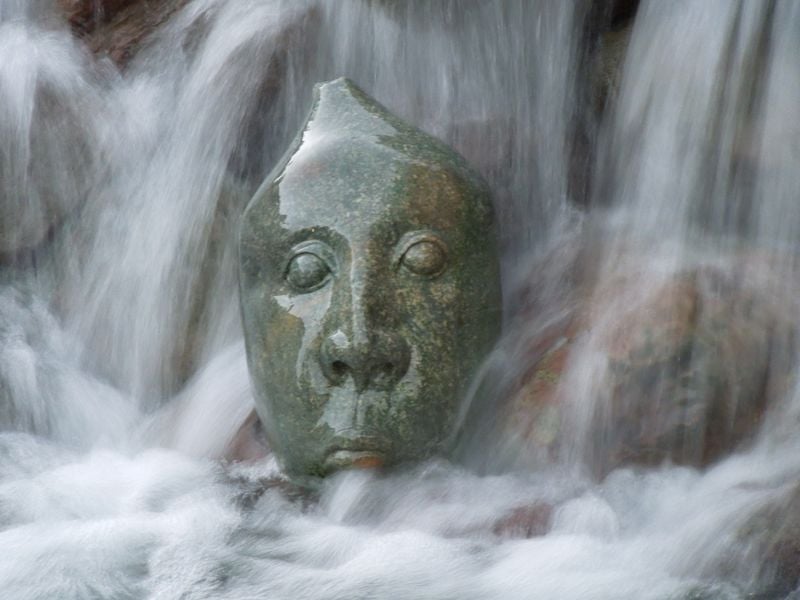buddha smoke waterfall