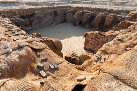 The tomb of King Djer in Abydos