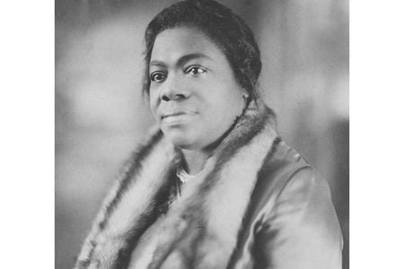 Mary McLeod Bethune, pictured in the 1920s, when her school became a co-ed institution and she became the president of the National Association of Colored Women.
