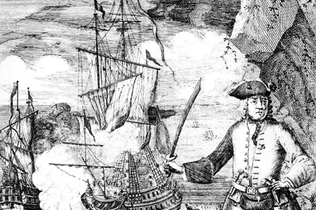 A portrayal of  Henry Every, a pirate who may have possessed the newly discovered coin. 