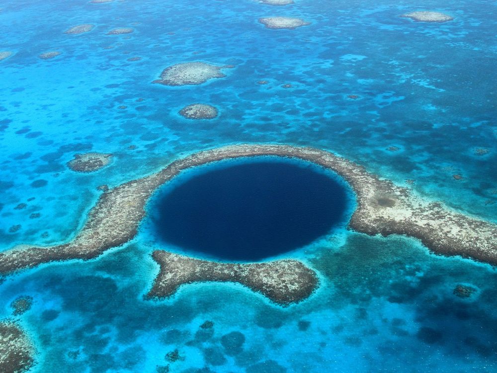 Blue Hole in Bahamas