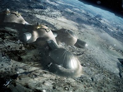 Vision of a future lunar base--will it happen this time?
