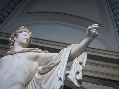 See the Vatican's Magnificent Marble Statue of the Greek God Apollo Restored to Its Former Glory image