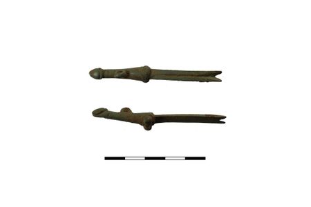 The artifact&rsquo;s original owner may have viewed the penis-topped fingernail cleaner as a good luck charm.