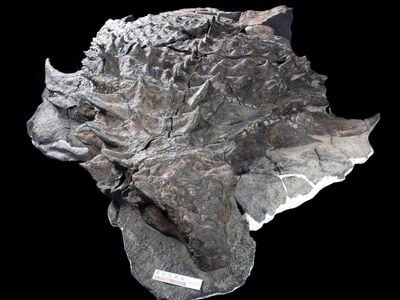 The well-preserved nodosaur fossil