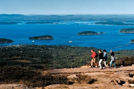 Mount Desert Island, where hikers trek and ponds beckon has long attracted visitors. “From our elevation,” wrote painter Frederic Church in 1850, “we had the whole of the seaward part of the island at our feet.”