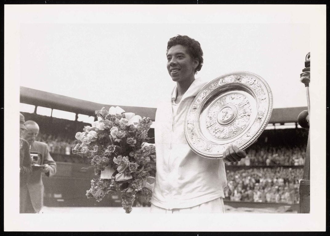 Althea Gibson at Wimbledon