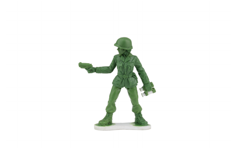 Green Army Guy/man Military Tiny Scale Mini Micro Miniature Figure 