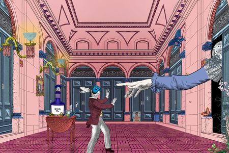 A still from "Curious Alice," which features original artwork by Kristjana S. Williams