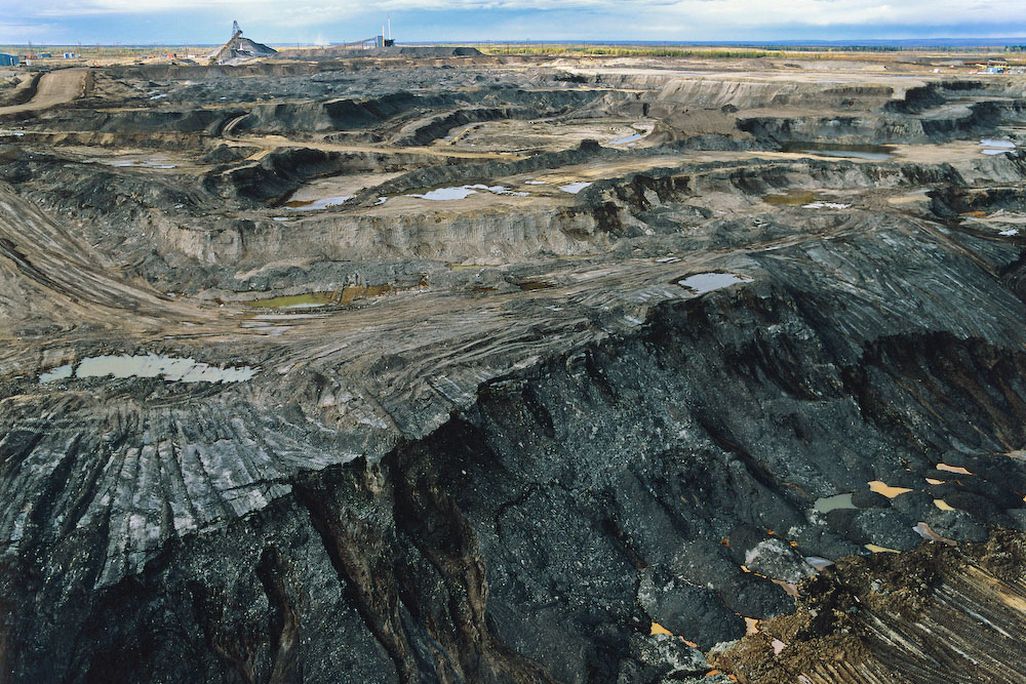 A tar sands mine in Alberta