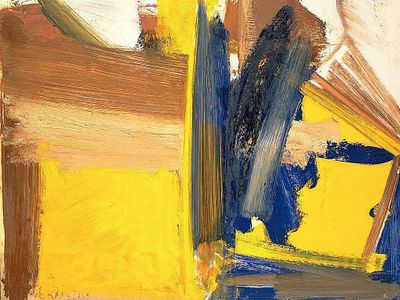 This untitled painting by Willem De Kooning was created in the 1950s, decades before the artist was diagnosed with Alzheimer's. 