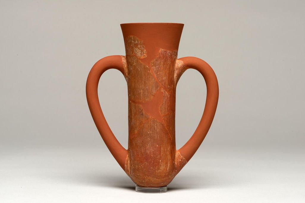 A depas goblet excavated from the ruins of Troy by Heinrich Schliemann in the 1870s