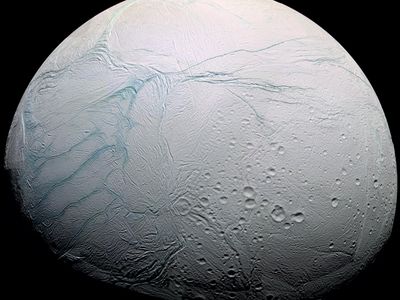 Cassini view of Enceladus.  