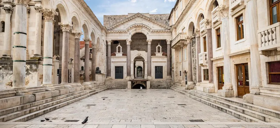  Section of Diocletian's extensive palace in Split 