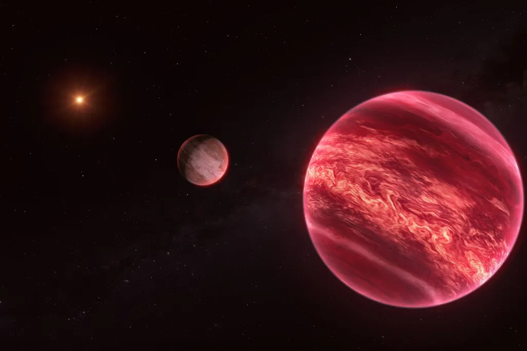 artist's impression of star system CD-35 2722