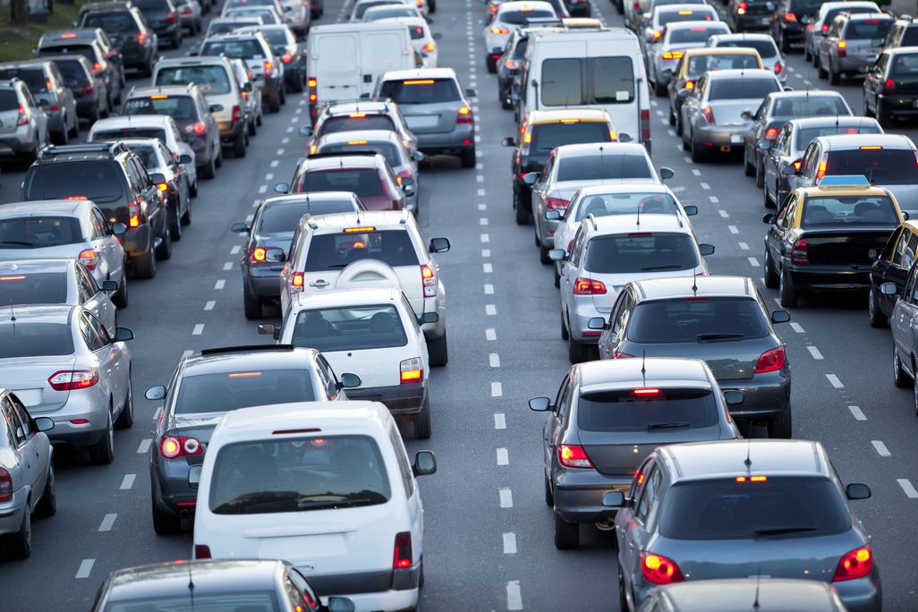Cars on the road