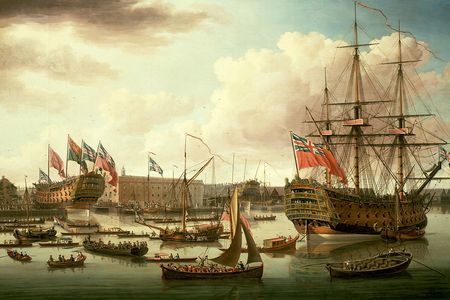 The British Navy was a big deal in the 1700s.