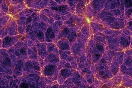 A simulation of the large-scale structure of the universe