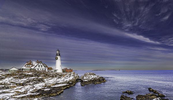 Maine Lighthouse in December thumbnail
