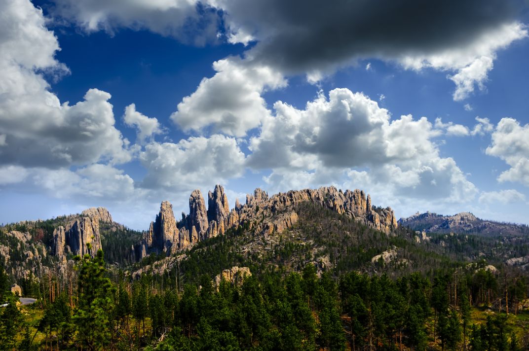 Rock pinnacles in Custer State Park