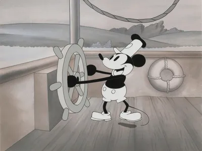 Steamboat Willie, aka Mickey Mouse, one of the Disney animation cells protected from pollutants by a new artificial "nose"