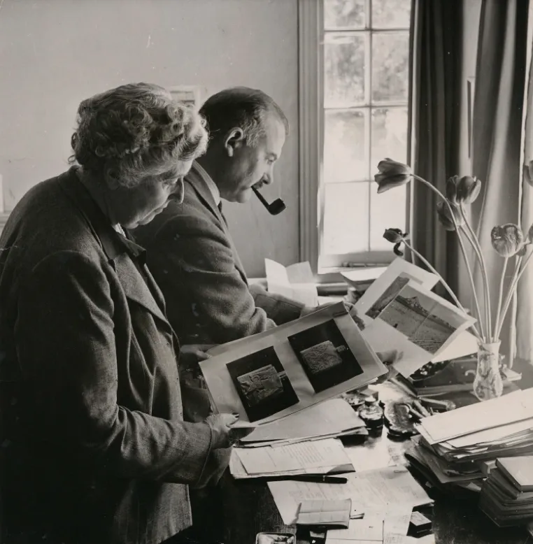 Agatha Christie and Max Mallowan in 1950