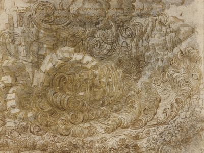 Leonardo da Vinci, "A deluge," c.1517-18
