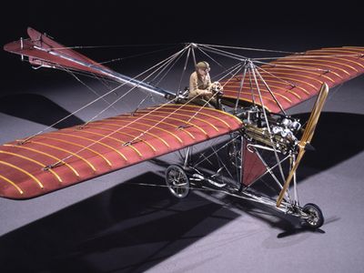 One of the Museum's most popular models, this replica of the Johnson Monoplane was built in 1959 by Julius and Harry Johnson—who designed and built the original aircraft in 1910.