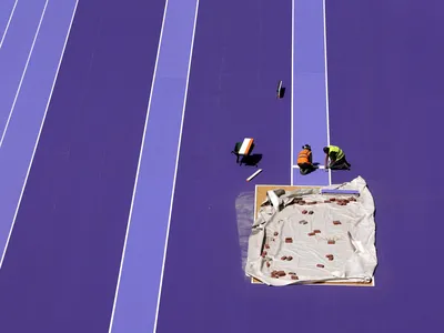 Why Is the Paris Olympics Running Track Purple? image