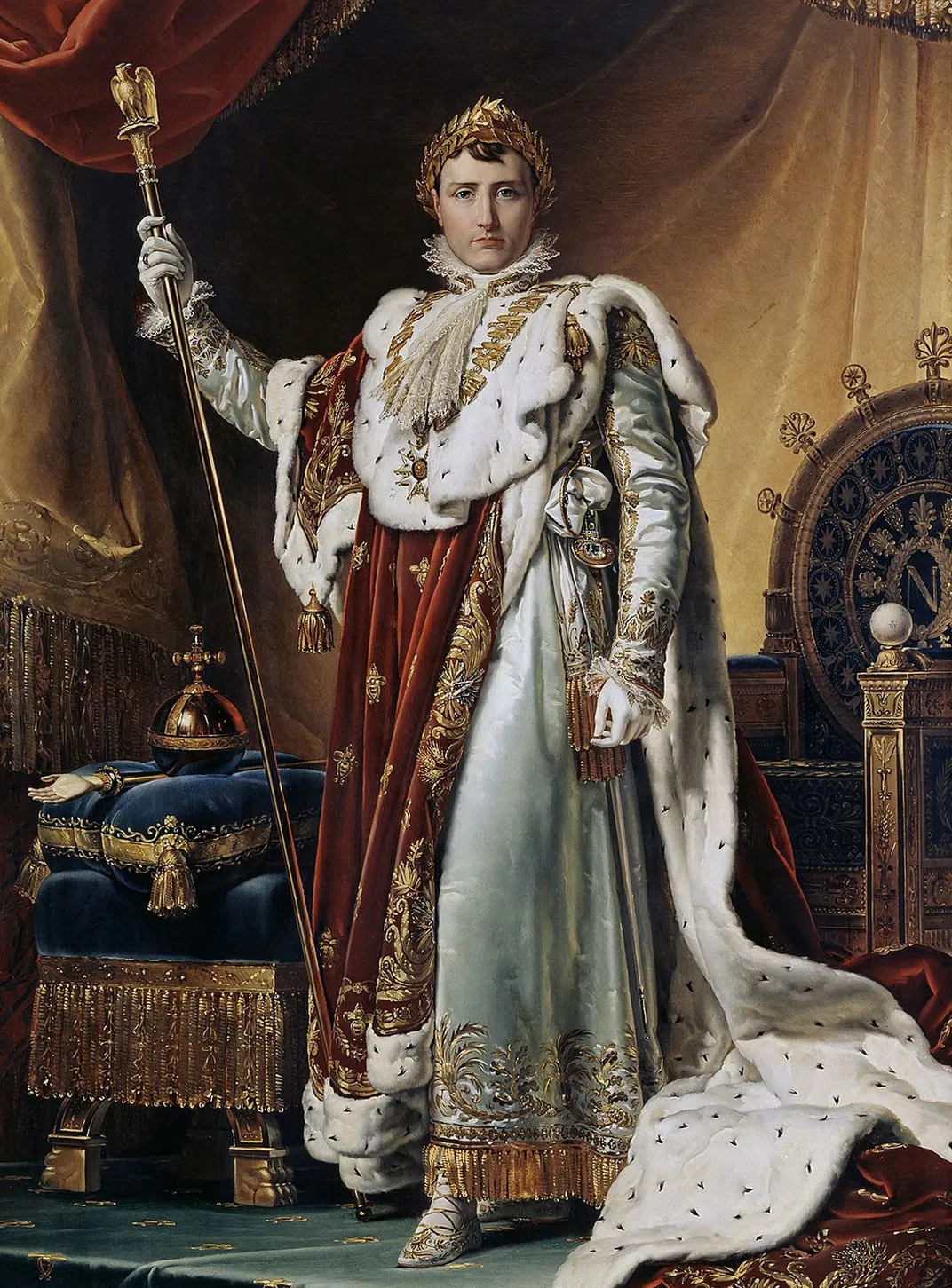 Napoleon in his coronation robes