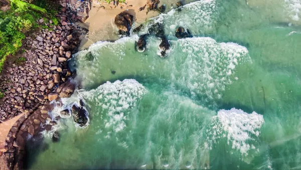 Ocean, Waves and a Rocky Beach thumbnail