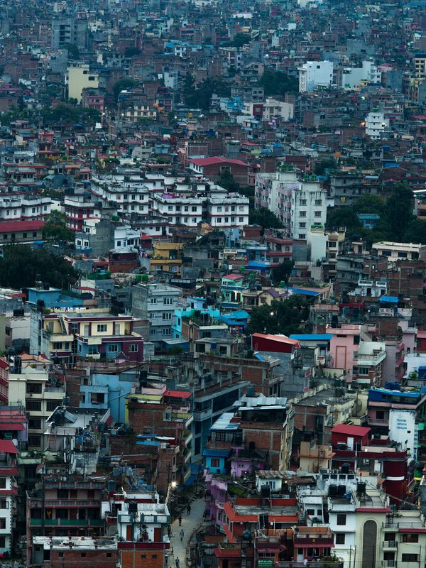 Houses Cluster like a Mosaic in Kathmandu, Nepal thumbnail