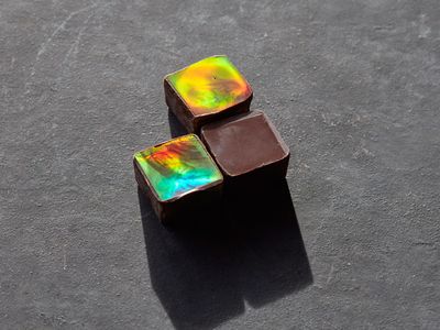 Swiss researchers have developed a prototype of iridescent chocolate 