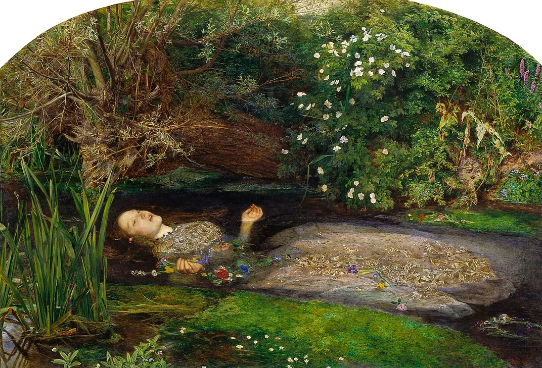 John Everett Millais, Ophelia​​​​​​​, 1851–52