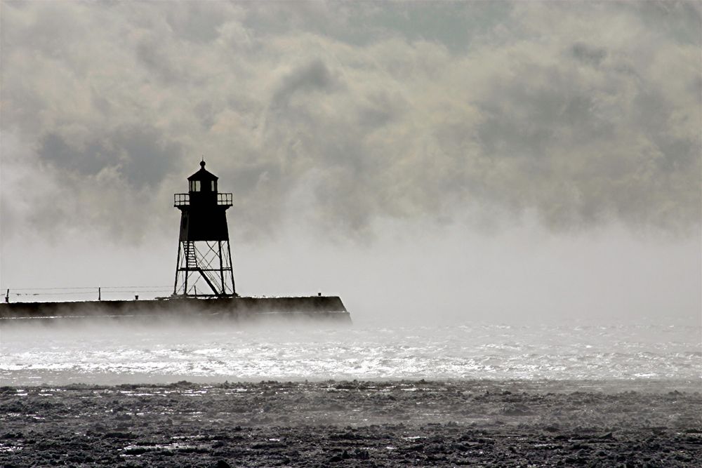 Freeze up in Grand Marias.