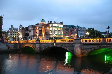 Dublin at twilight. 