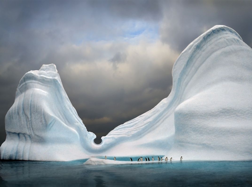 Evocative ice forms in Antarctica