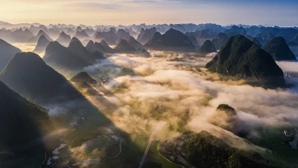 The morning mist between the peaks thumbnail