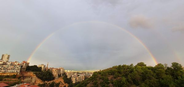 A double rainbow overlooking Beirut thumbnail