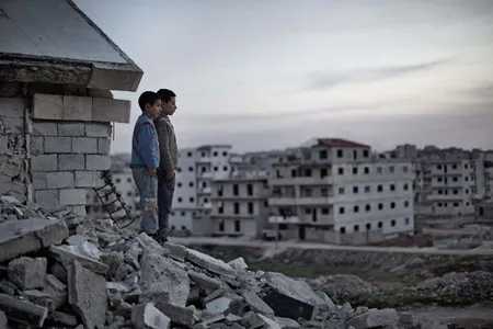 April 5, 2014, Maarat al-Numaan, Idlib. At the time I made this picture, the area was controlled by Jamal Marouf’s Syrian Revolutionaries Front (SRF), but was still contested by Syrian Government forces from their Wadi Deif and Hamadiyah bases about 2K away. SRF, which had recently displaced ISIS from the area, was itself displaced by Al Qaeda Affiliated Jabhat al Nusra (JAN) later in 2014. Wadi Deif and Hamadiyah bases were captured by Islamist rebels including JAN and Ahrar ash-Sham in December of 2014.