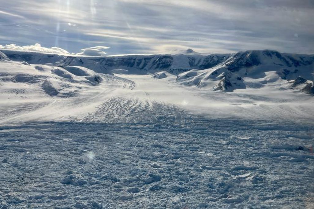 glacier in the sun