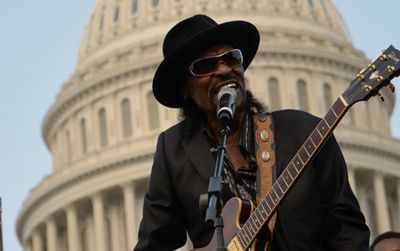 Chuck Brown performs at the DC Vote Rally June 9, 2011