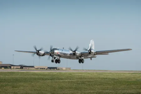 On July 17, Doc, a restored Boeing B-29, took off from McConnell Air Force Base in Wichita, Kansas, the culmination of years of effort from hundreds of supporters.