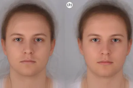 Can you tell which is the face of someone who is sick? Take a good look. Images of 16 individuals (eight women) photographed twice were averaged, during experimentally induced (a) acute sickness and (b) placebo.
